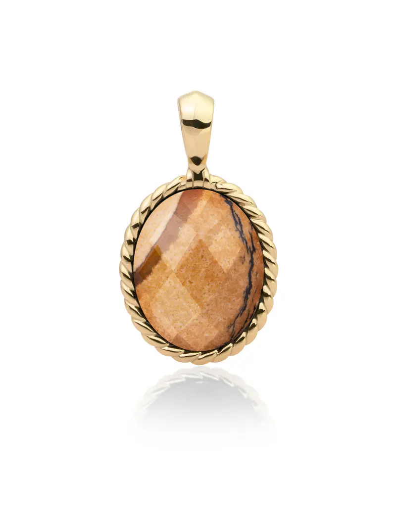 Twist Pendant landscape Jasper