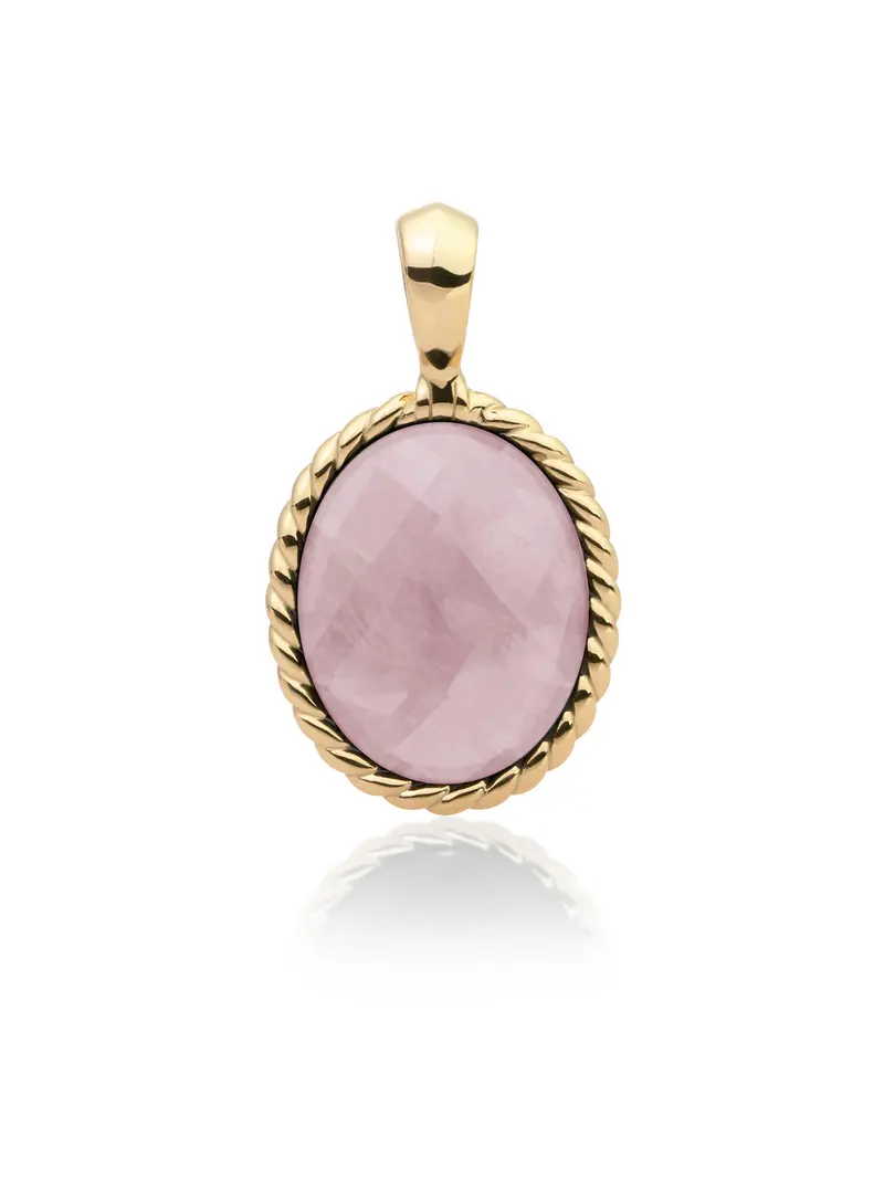 Twist Pendant Pink Opalite