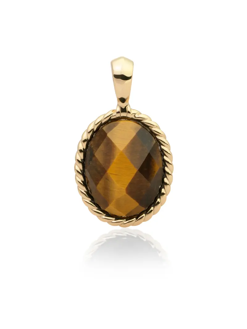 Twist Pendant Tiger Eye