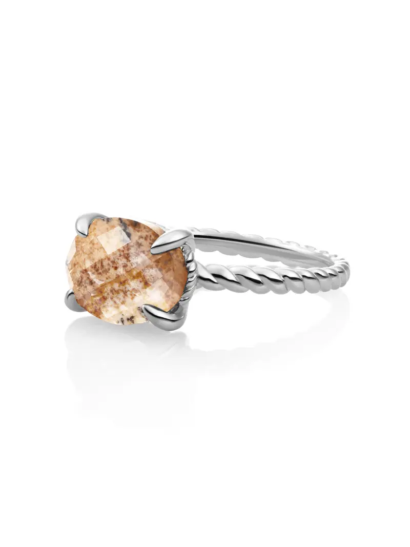Twist Ring Landscape Jasper