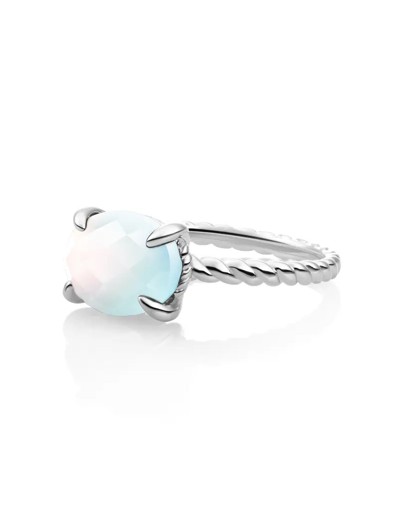 Twist Ring Opalite Zilver
