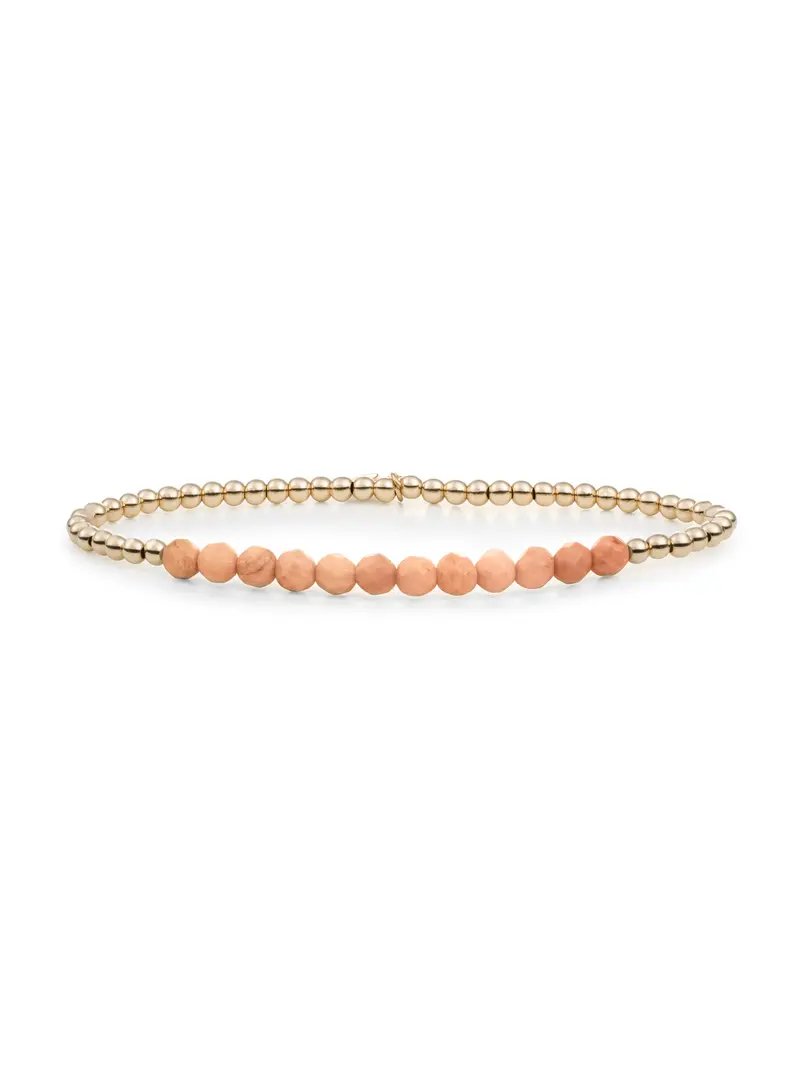 Universe Armband Peach Rhodonite