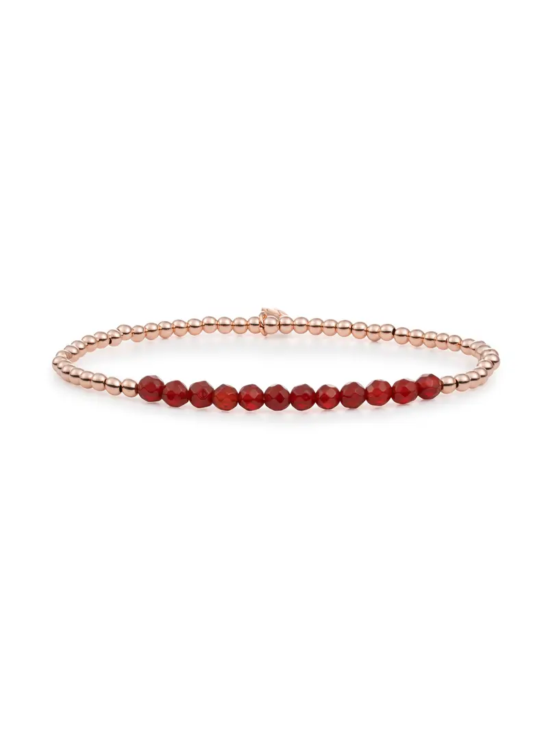 Universe Armband Red Agate Rose Gold