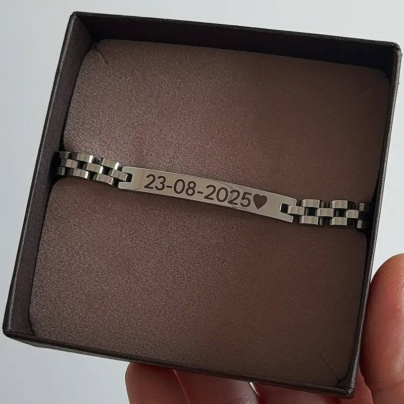 Velia Armband met Naam Zilver | Graveerbare Armband