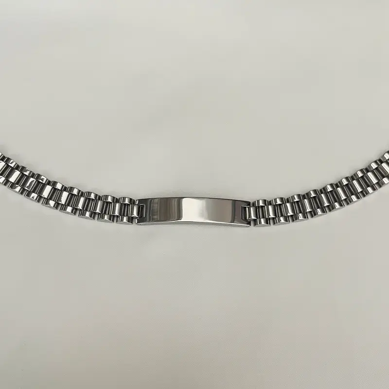 Velia Armband met Naam Zilverkleurig | Graveerbare Armband