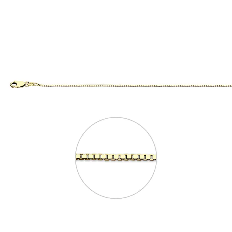 Venetiaans 1,1 mm 3 micron zilver verguld (geel) – 2103357