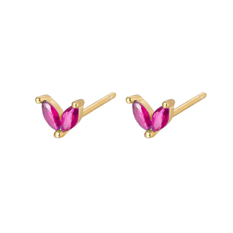 Vera studs donkerroze