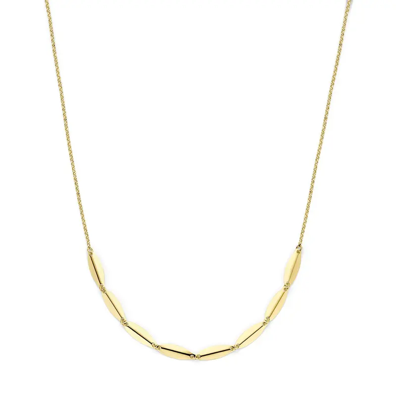 Verguld 925 zilveren collier