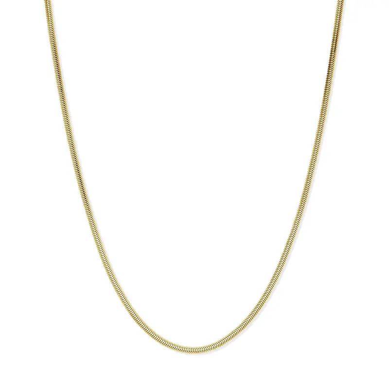 Verguld 925 zilveren slangencollier