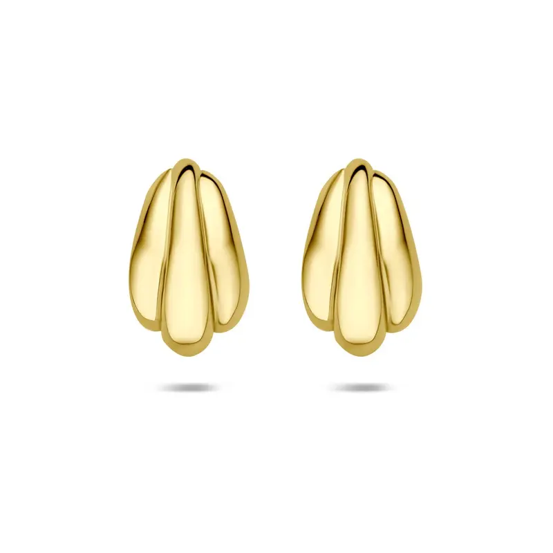 Verguld 925 Zilveren Stekeroorbellen 16,5 x 10 mm Dames