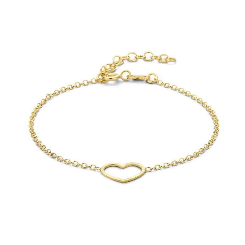 Verguld zilveren armband met hart – symbool van liefde