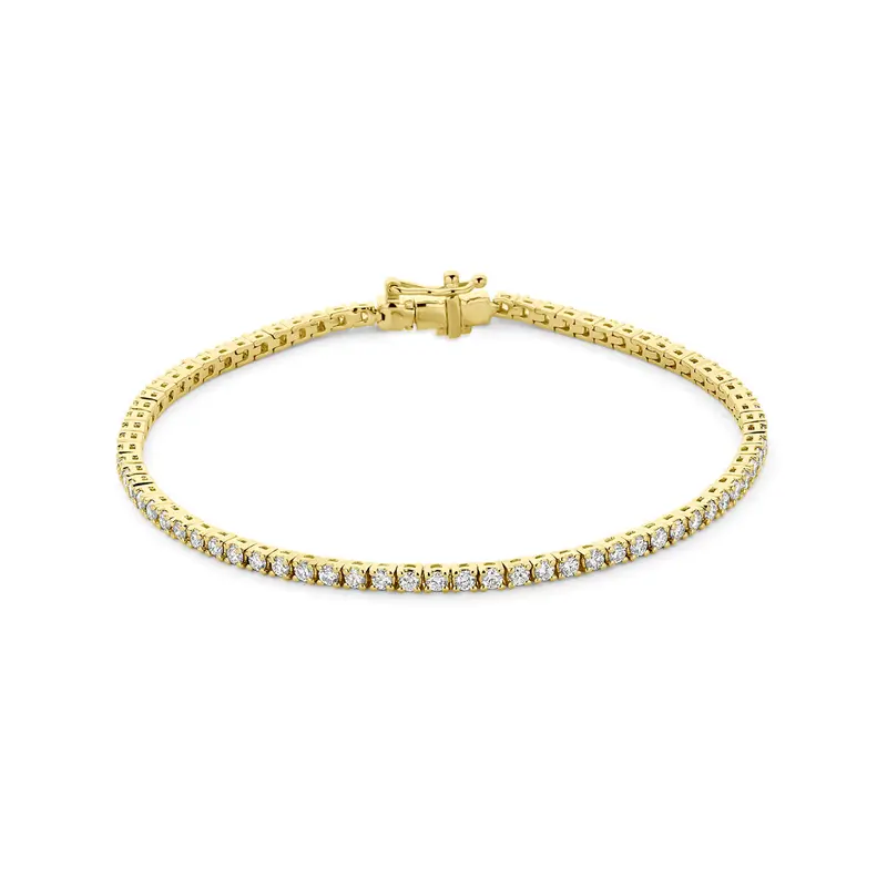 Verguld Zilveren Diamanten Armband 2,2 mm – 2104305