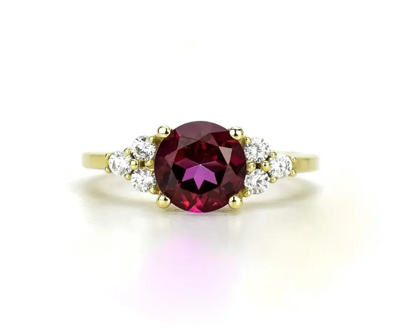 VerOna 14K Blazing Red Swarovski Ring