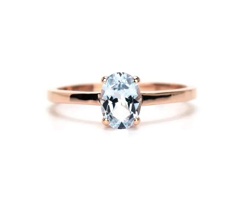 VerOna 14K Rose Florina Topaas Ring