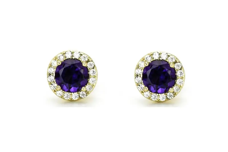 VerOna Amethyst Oorknoppen