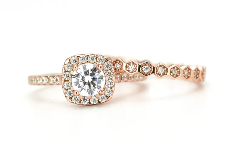 VerOna Little Athens & Honeycomb Ringset