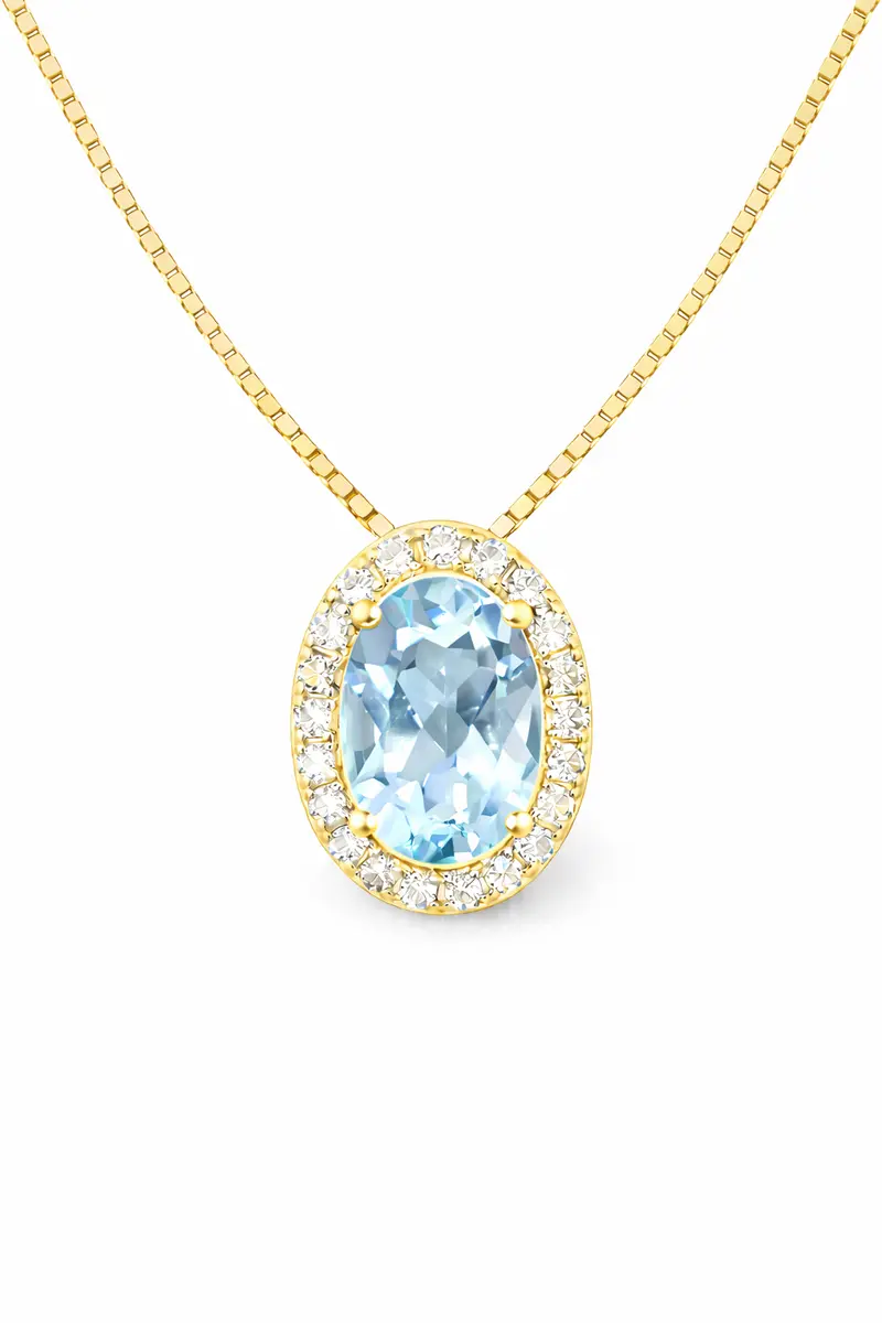 VerOna Topaas Ovaal Ketting