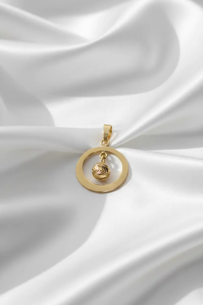 vintage gouden hanger 14k 2.1gr