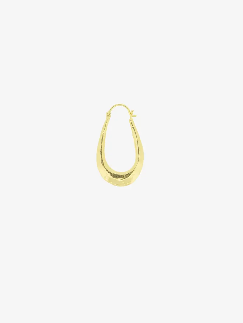 Weekend hoop | Gold Plated Silver