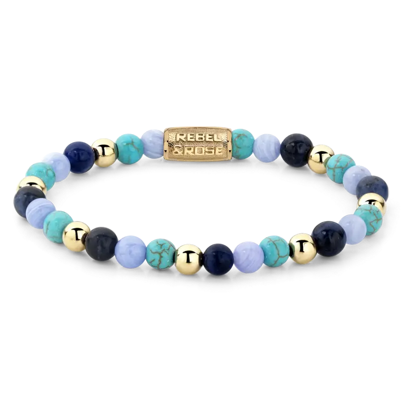 Winter Blues - 6mm - Kralen Armband Dames