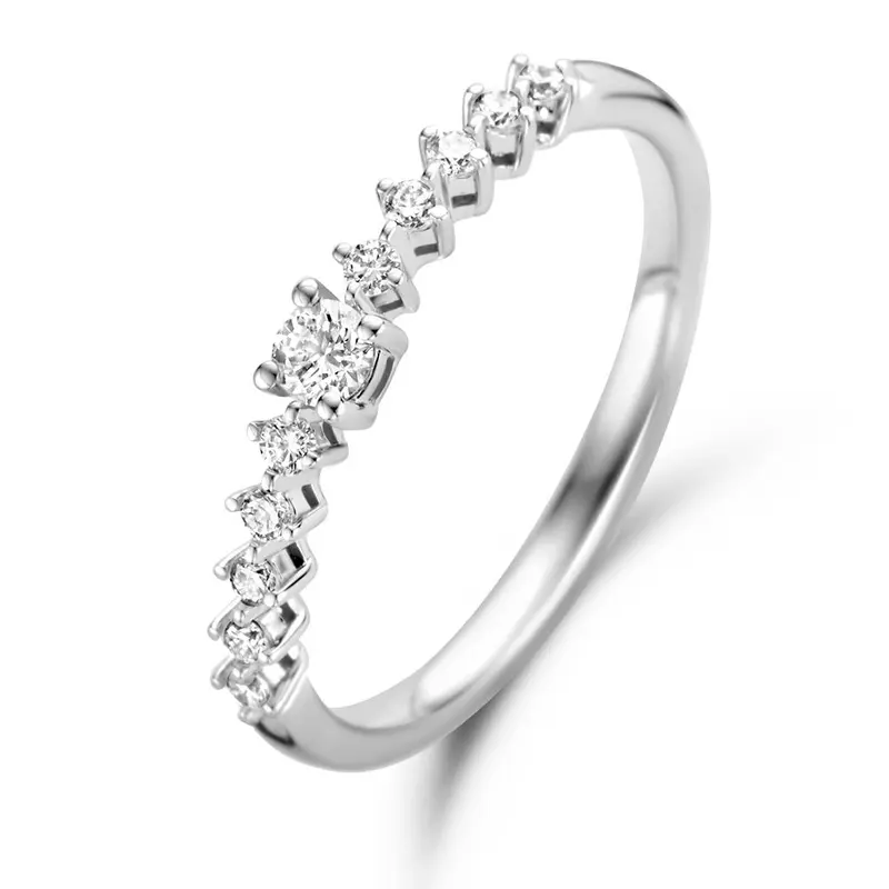 Witgouden Ring met Diamanten