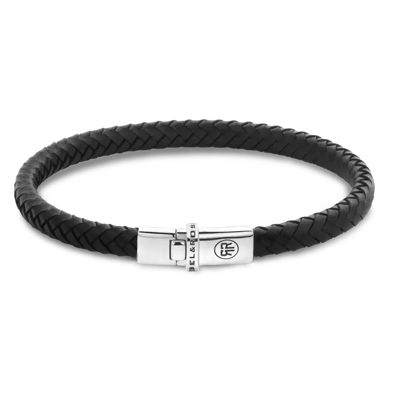 Xtra small Braided Black - Heren Armband