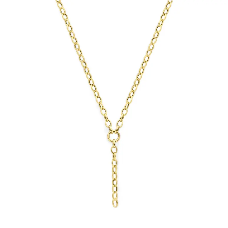 Y-collier 5,8 mm 14K geelgoud 42 cm