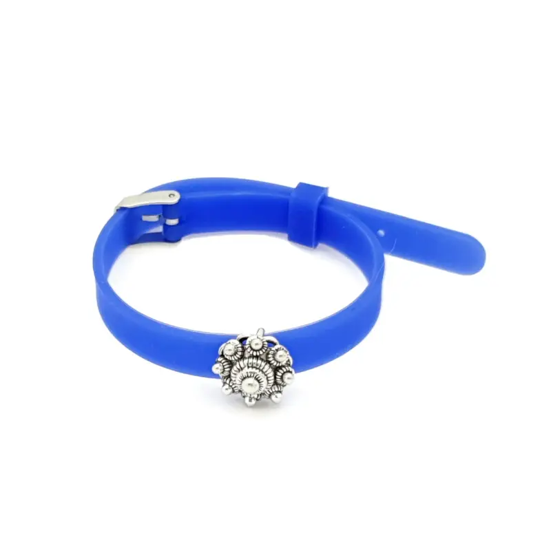Zeeuwse knop armband - Kinderarmband donkerblauw