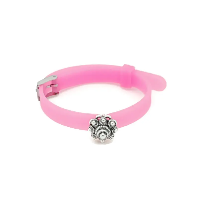Zeeuwse knop armband - Kinderarmband roze