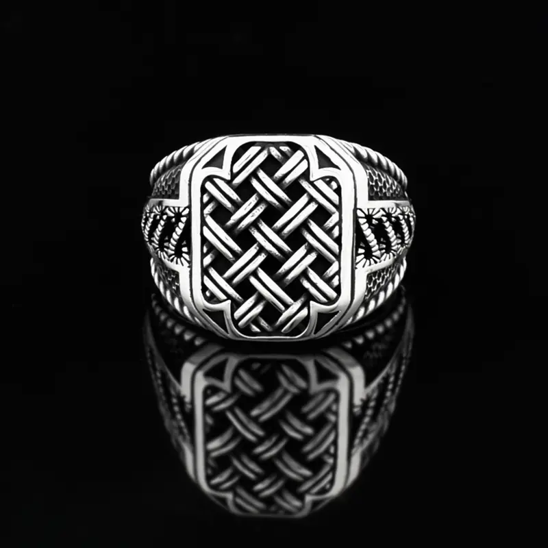 Zegelring 925 Sterling Zilver ORTBL189