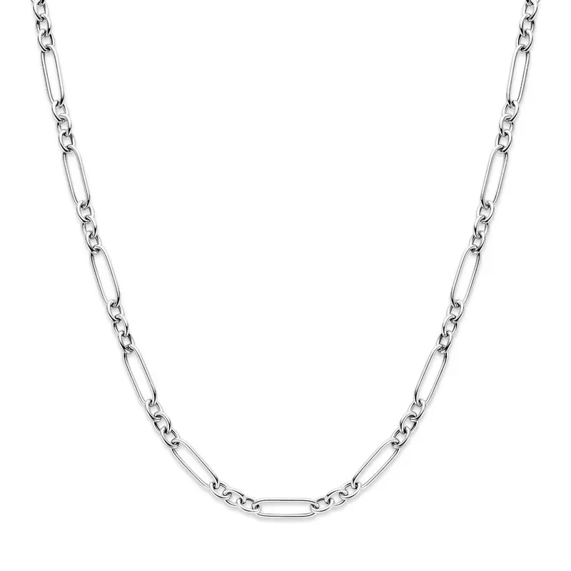 Zilveren anker collier – gerhodineerd 925 zilver