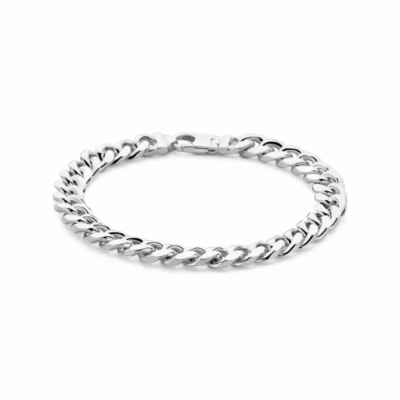 Zilveren armband heren gourmette 8,4 mm