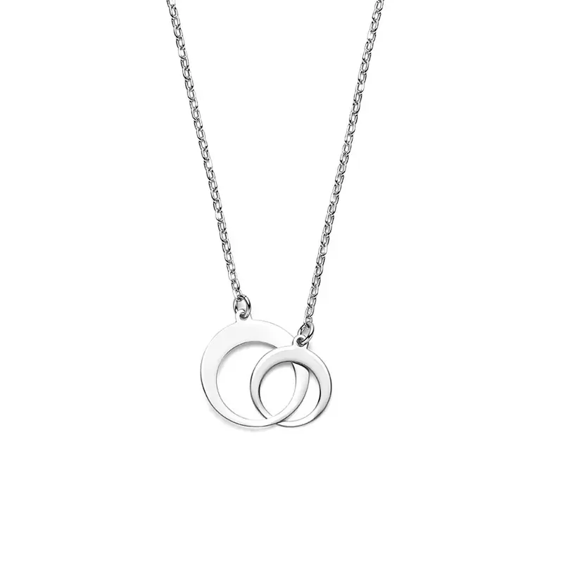 Zilveren collier gerhodineerd 925 anker schakel – 40 + 4 cm