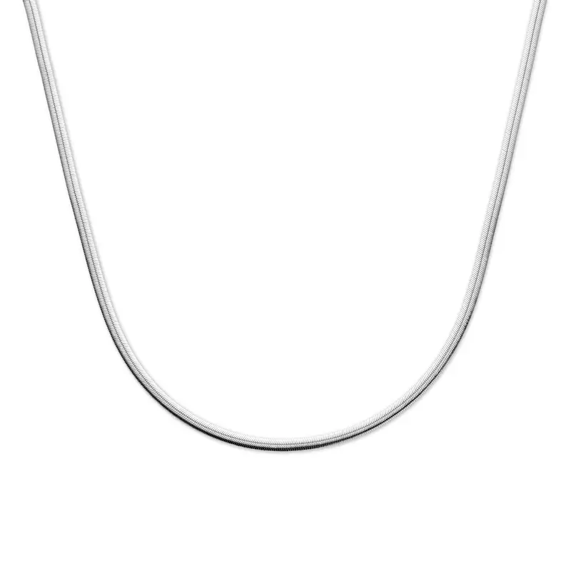 Zilveren dames ketting met gourmette schakel 4mm