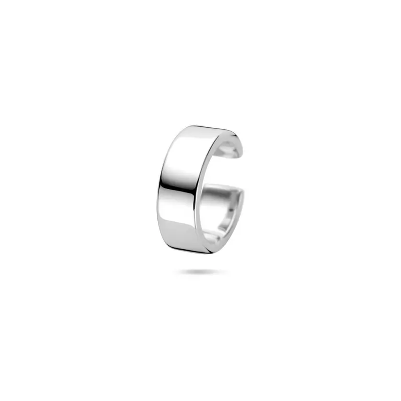 Zilveren ear cuff dames gerhodineerd 13.5x4.5mm