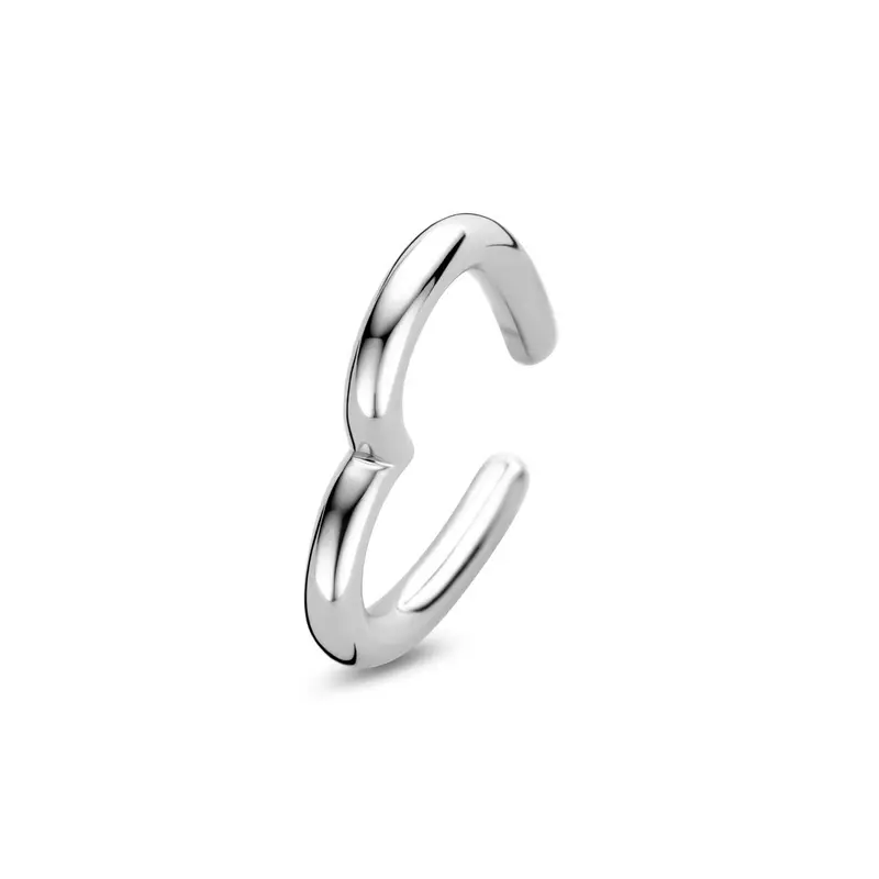 Zilveren ear cuff hartje – gerhodineerd 925 zilver