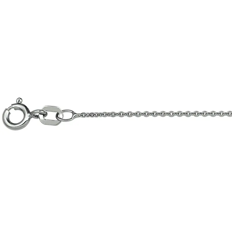 Zilveren ketting anker plat gerhodineerd 925