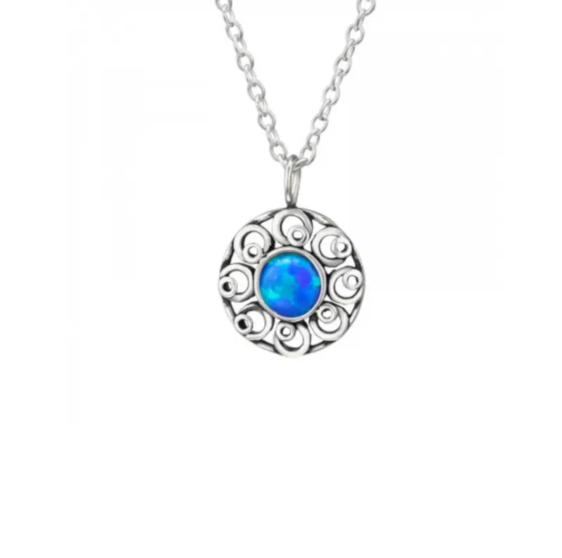 Zilveren ketting - Blue pacific