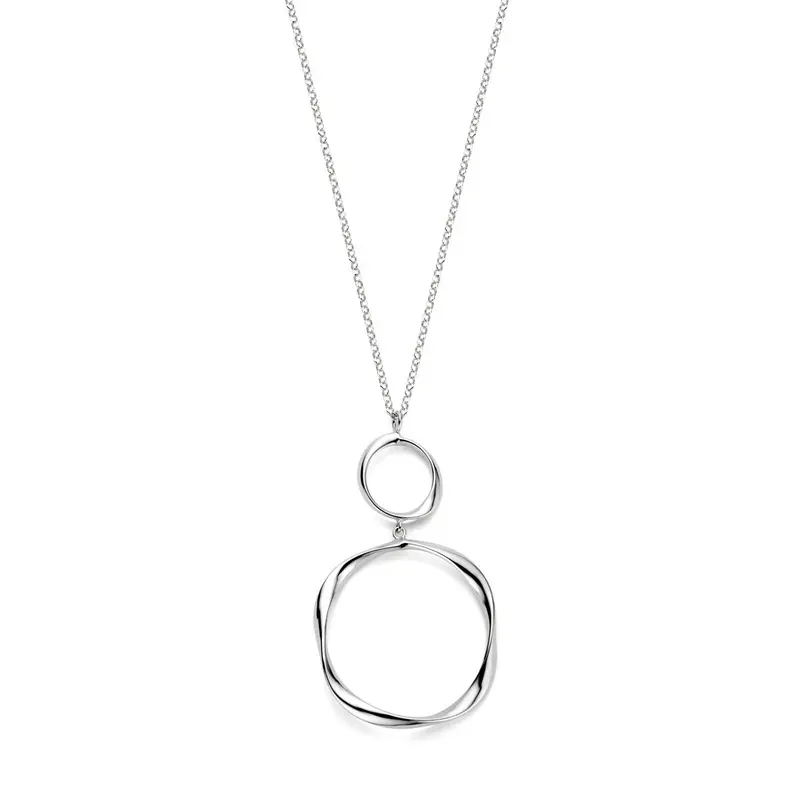 Zilveren ketting zonder hanger – anker schakel gerhodineerd zilver 41 + 4 cm