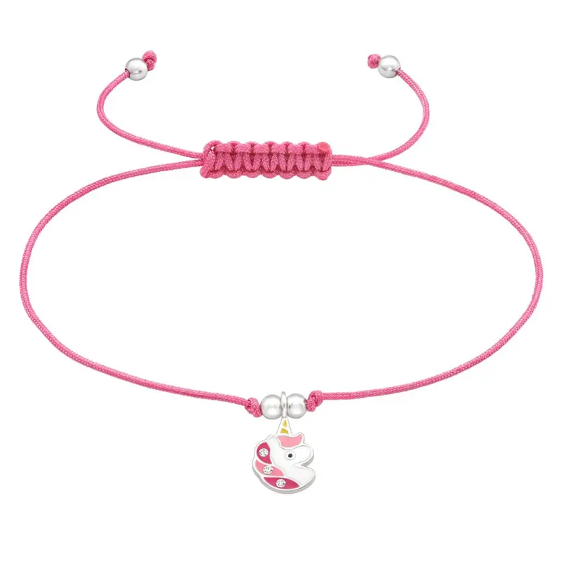 Zilveren kinderarmband - Eenhoorn