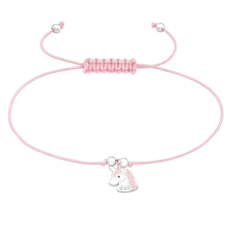 Zilveren kinderarmband - Unicorn