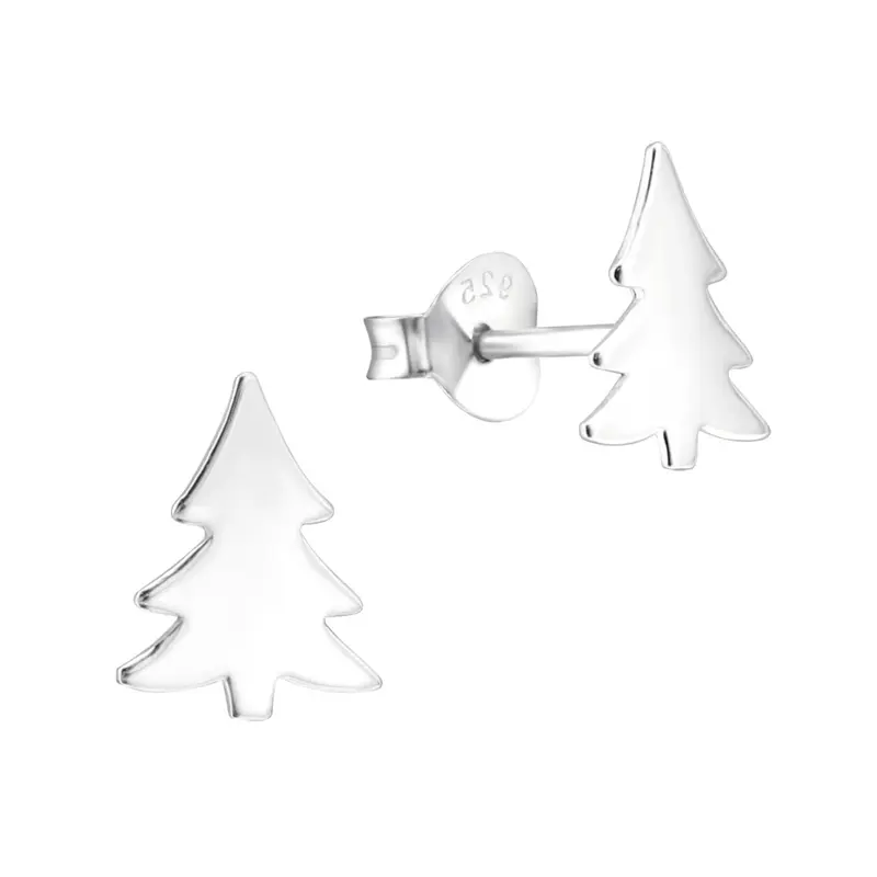 Zilveren kinderoorbellen - Kerstboom
