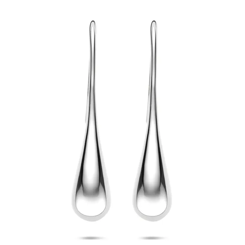 Zilveren oorhangers met Franse haak – gerhodineerd 925 zilver