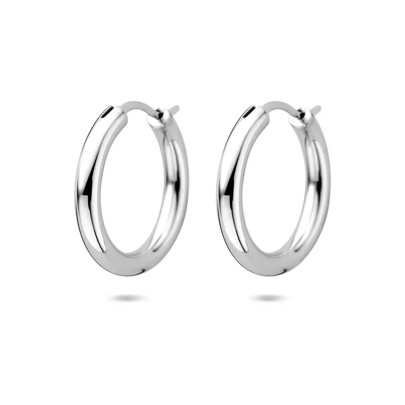 Zilveren oorringen 925 gerhodineerd – 11 mm
