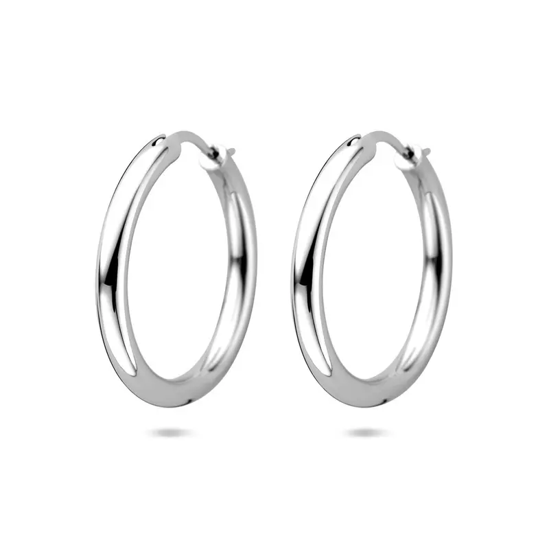 Zilveren oorringen 925 gerhodineerd – 26,5 mm