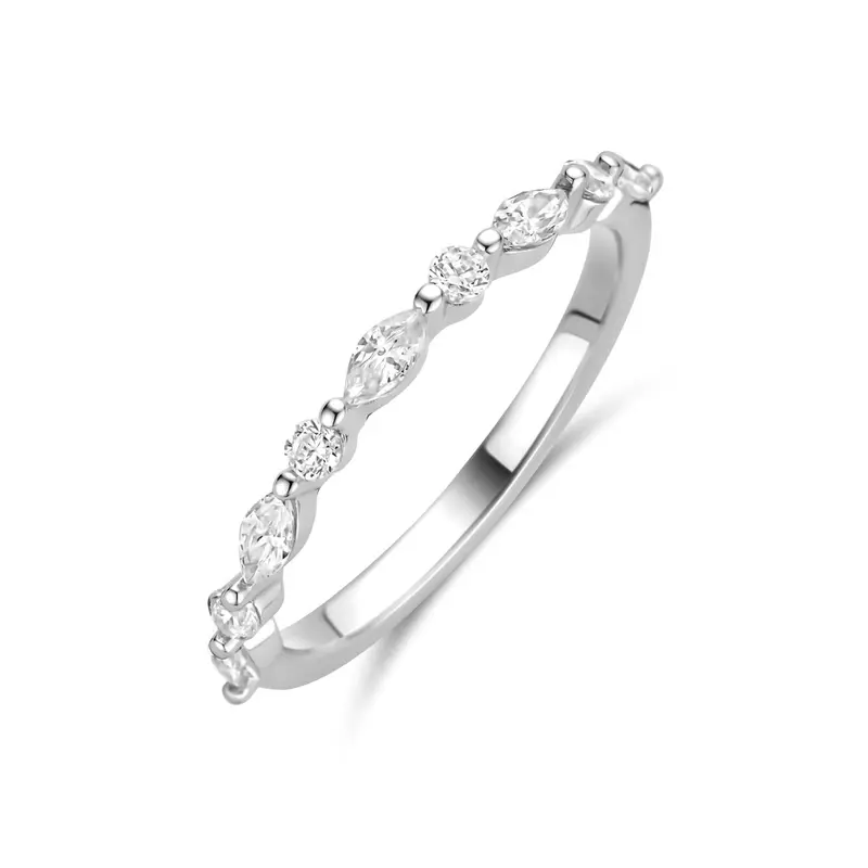 Zilveren Ring met Zirkonia voor Dames 2 mm – 1341517