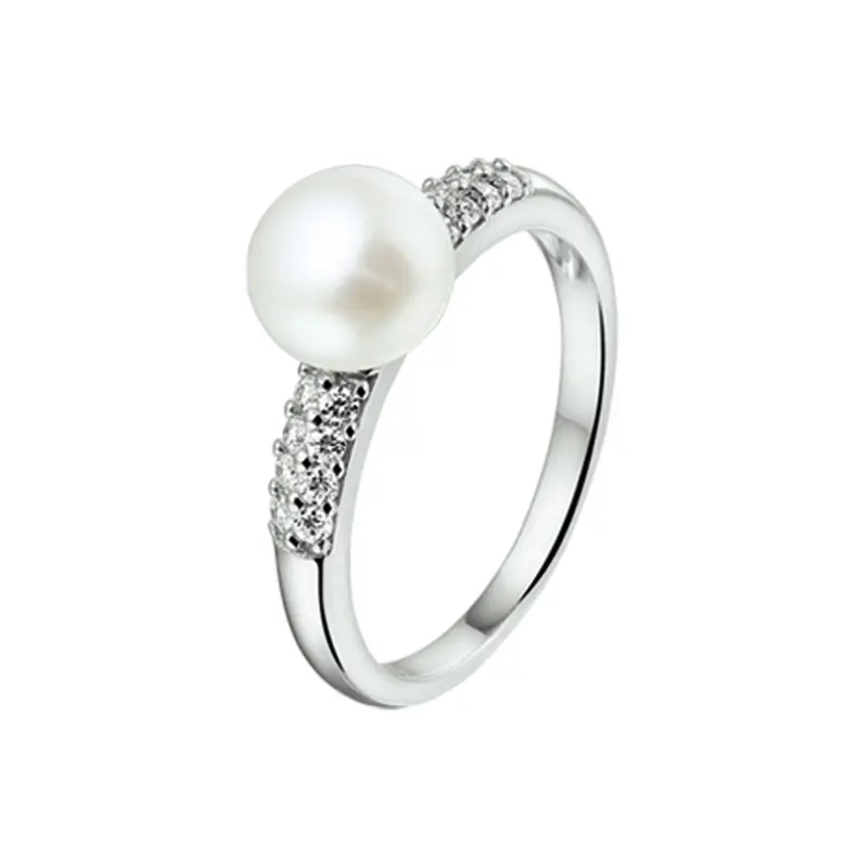 Zilveren Ring met Zirkonia voor Dames 6,5 mm – 8718834437399