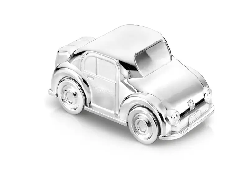 Zilverstad Spaarpot Auto Verzilverd