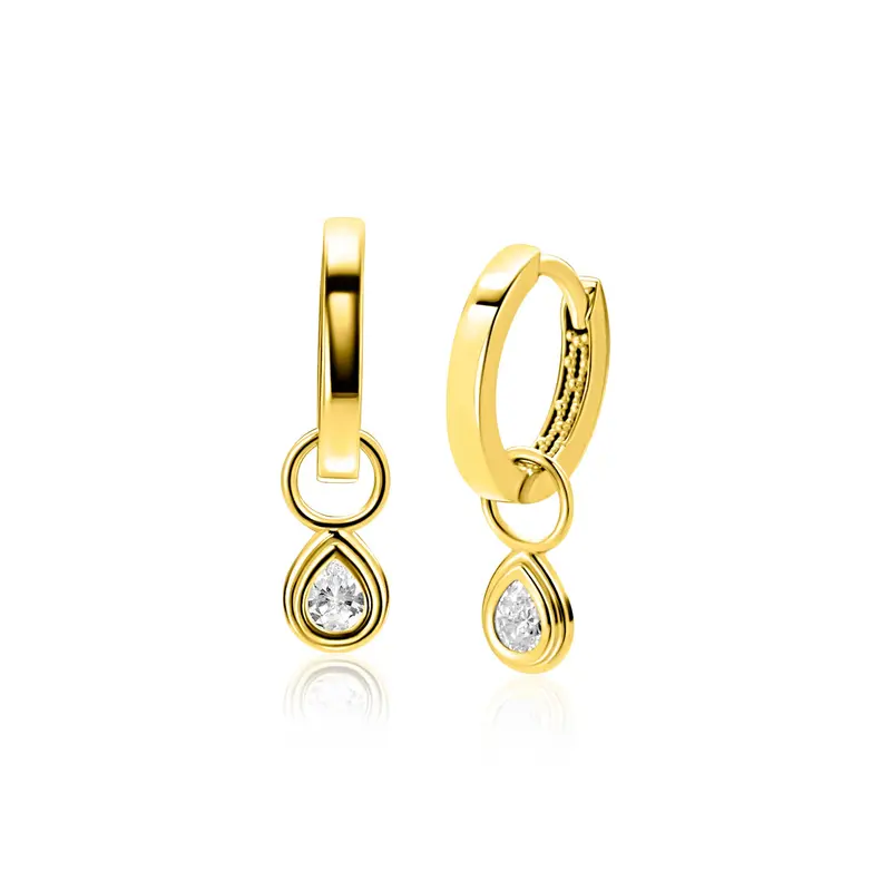 ZINZI 14K Gouden Oorbedels ZGCH559