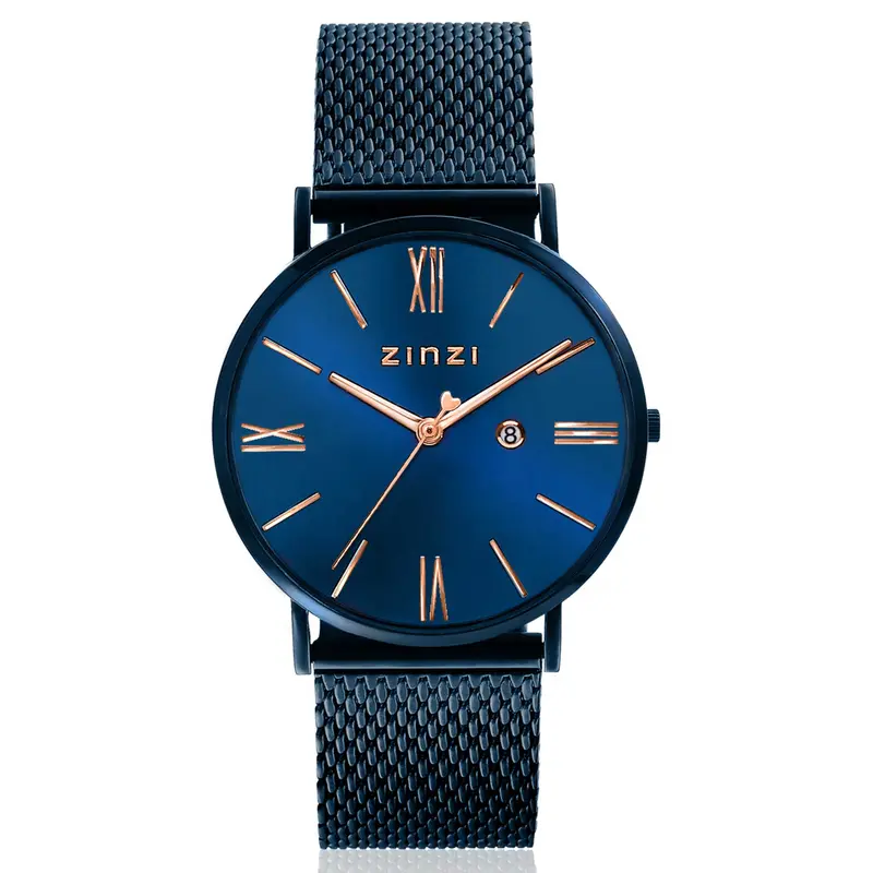 Zinzi Blauw Horloge Staal Ziw514 M